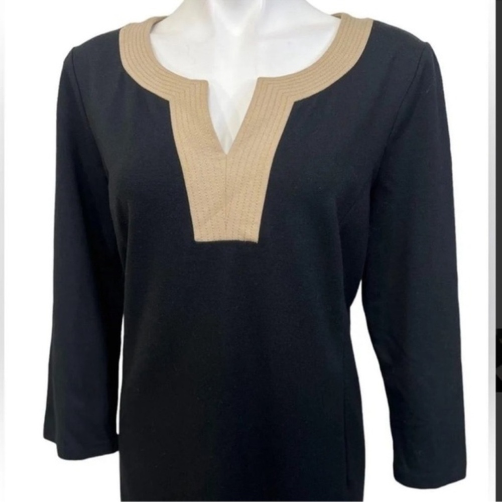 Talbots Navy and Tan Women's Shift Dreas